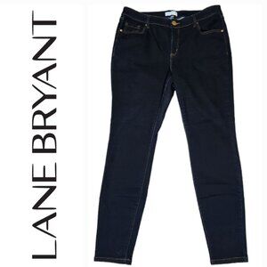 Lane Bryant Stretchy Lightweight Skinny Blue Jeans Plus Size 16L